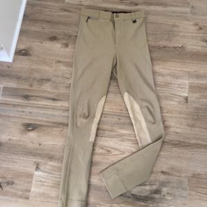 Tan kids ridding pants